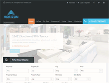 Tablet Screenshot of horizon-estate.com
